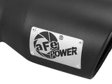 AFE aFe Power Gas Exhaust Tip Black- 3 in In x 4.5 out X 9 in Long Bolt On (Black) 49T30451-B09