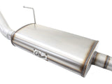 AFE aFe MACHForce XP Exhaust 3in-3.5in SS Single Side Ext CB w/ Polished Tips 15 Ford F150 V8 5.0L CC/SB 49-43073-P
