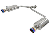 AFE aFe Takeda 2.25-1.75in 304 SS Axle-Back Exh w/Blue Flame Tips 13-17 Honda Accord Sport Sedan I4-2.4L 49-36604-L