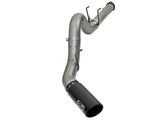 AFE aFe Large Bore-HD 5in DPF Back 409 SS Exhaust System w/Black Tip 2017 Ford Diesel Trucks V8 6.7L(td) 49-43090-B