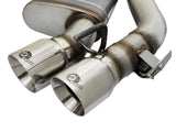 AFE aFe MACHForce XP 3in 304 SS Axle-Back Dual Exhaust (NPP) w/ Polished Tips 16-17 Camro SS V8-6.2L 49-34068-P