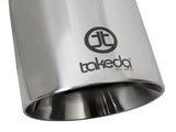AFE aFe Takeda 304 Stainless Steel Clamp-On Exhaust Tip 2.5in. Inlet / 4.5in. Outlet / 9in. L - Polished 49T25454-P09