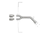 AFE aFe Takeda 3in-2.5in 304 SS Axle-Back Exhaust w/Polished Tip 19-20 Hyundai Veloster I4-1.6L(t) 49-37012-P