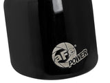 AFE aFe MACH Force-Xp 409 SS Clamp-On Exhaust Tip 2.5in. Inlet / 4in. Outlet / 6in. L - Black 49T25404-B06