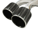 AFE aFe Takeda 3in SS Exhaust Cat-Back 09-14 Nissan GTR V6 3.8L Carbon Fiber Tips 49-36108-C