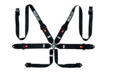 SPARCO 3" to 2" Hans - Aluminum / Black Sparco Belt 6 Point Harness 04818RHAL1NR