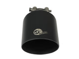 AFE aFe Takeda 304 SS Clamp-On Exhaust Tip 2.5in. Inlet / 4.5in. Outlet / 7in. L - Black 49T25454-B072