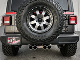 aFe Rebel Series 2.5in. 304 SS C/B Exhaust System 2018 Jeep Wrangler (JL) V6-3.6L - Polished Tip | 49-38071-P