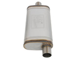 AFE aFe MACHForce XP SS Muffler 2.5in Center Inlet / 2.5in Offset Outlet 18in L x 9in W x4in H Body 49M00019