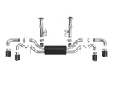 aFe MACH Force-Xp 3in to 2-1/2in 304SS Cat-Back (No NPP) 2020 Chevy Corvette (C8) 6.2L - Carbon Tip | 49-34127-C