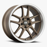 ESR Wheels 18x8.5 / 5x100 et30 / cb72.6 ESR Wheels AP8 18" 5x100 Matte Bronze w/ Machined Lip 88550030-APX8MBRNZ-ML