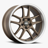 ESR Wheels 18x8.5 / 5x114.3 et30 / cb72.6 ESR Wheels AP8 18" 5x114.3 Matte Bronze w/ Machined Lip 88551430-APX8MBRNZ-ML