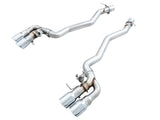 AWE Tuning Track Edition Axleback Exhaust - Chrome Silver Tips AWE Tuning Exhaust Suite - BMW F90 M5 3020-42069