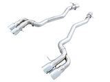 AWE Tuning Track Edition Axleback Exhaust - Chrome Silver Tips AWE Tuning Exhaust Suite - BMW F90 M5 3020-42069