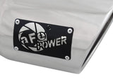 AFE aFe MACH Force-XP 304 SS Right Side Single Wall Polished Exhaust Tip 4in Inlet x 6in Outlet x 12in L 49T40601-P12
