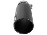 AFE aFe SATURN 4S 4in SS Intercooled Exhaust Tip - Black 4in In x 5in Out x 12in L Bolt-On 49T40501-B122