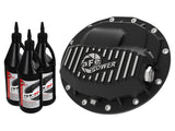aFe Power Pro Series Front Diff Cover Black Machined & Gear Oil 13-18 Dodge Ram 2500/3500 | 46-70402-WL