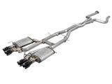aFe MACHForce XP 3in 304SS Cat Back Exhaust s/ Black Tips 16-17 Cadillac ATS-V V6-3.6L (tt) | 49-34078-B