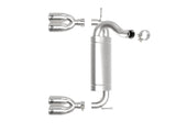 AFE aFe Vulcan Series 2.5in 304 SS Axle-Back Exhaust Polished 07-18 Jeep Wrangler (JK) V6-3.6/3.8L 49-38086-P