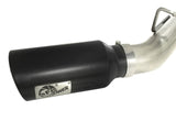 AFE aFe MACHForce XP Exhaust Aluminized Dual Split DPF Back 11-15 GM Diesel Truck V8-6.6L (td) (BLK tip) 49-04043-B