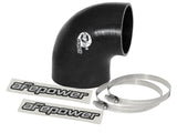 aFe Magnum FORCE CAI Univ. Silicone Coupling Kit (3.5in. ID to 3in. ID) 90Deg. Elbow Reducer - Black | 59-00072