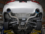 AFE aFe Takeda 2.5in 304 SS Axle-Back Exhaust w/ Blue Flame Tips 16-18 Infiniti Q50 V6-3.0L (tt) 49-36130NM-L