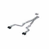 MBRP 17-Up Dodge Challenger 5.7L/6.2L/6.4L Carbon Fiber Quad Tip T304 Catback Exhaust | S71133CF