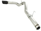 AFE aFe MACHForce XP 5in DPF-Back 409SS Exhaust Dodge Diesel Trucks 07.5-12 L6-6.7L (td) Black Tip 49-42016-B