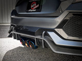 AFE aFe Takeda 3in 304 SS Cat-Back Exhaust w/ Blue Flame Tips 2017+ Honda Civic Type R I4 2.0L (t) 49-36616-L