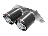 AFE aFe Power Mach Force Xp 4in 304 SS Bolt-On Exhaust Tips Carbon Fiber 14-19 Porsche 911 GT3 3.8L/4.0L 49C36435-C