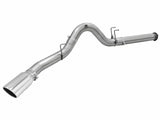 AFE aFe Atlas Exhausts 5in DPF-Back Aluminized Steel Exhaust 2015 Ford Diesel V8 6.7L (td) Polished Tip 49-03064-P