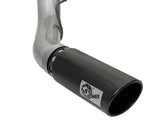 AFE aFe Large Bore-HD 5in DPF Back 409 SS Exhaust System w/Black Tip 2017 Ford Diesel Trucks V8 6.7L(td) 49-43090-B