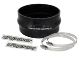 aFe Magnum FORCE CAI Univ. Silicone Coupling Kit (6in. ID / 3in. L) Straight Coupler w/Hump - Black | 59-00052