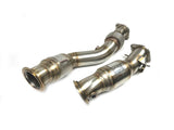 Evolution Racewerks Brushed Evolution Racewerks Sports Series High Flow Catted Downpipes (200 CEL) - BMW / S58 / M3 / M4 BM-EXH028SCAT