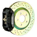 Brembo (330x28mm) / 1-Piece Drilled / Black (A-Style - Cast 2-Piece Radial Mount) Brembo 4-Piston GT System (Front) - Golf (Mk7) 1A4.6016A1
