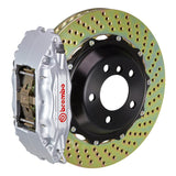 Brembo (332x32mm) / 2-Piece Drilled / Silver (B-H-Style - Cast 2-Piece Radial Mount) Brembo 4-Piston GT System (Front) - Volvo / V70 / V70R / S60 / S60R 1B1.7014A3