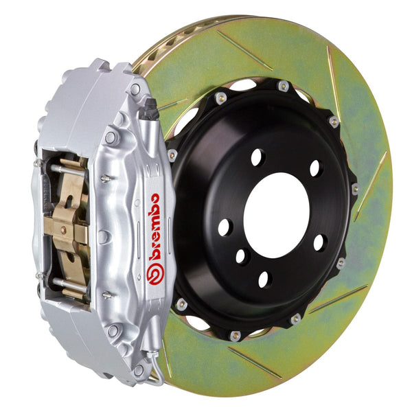 Brembo (332x32mm) / 2-Piece Slotted Type-1 / Silver (B-H-Style - Cast 2-Piece Radial Mount) Brembo 4-Piston GT System (Front) - Audi / A4 (B5) / A6 2.8 (C5) 1B2.7001A3