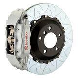 Brembo (355x32mm) / 2-Piece Slotted Type-3 / Silver (B-H-Style - Cast 2-Piece Radial Mount) Brembo 4-Piston GT System (Front) - BMW / 330i/Ci (non xDrive) (E46) 1B3.8008A3