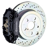 Brembo (309x28mm) / 1-Piece Drilled / Black (C-Style - Cast 2-Piece Radial Mount) Brembo 4-Piston GT System (Rear) - Porsche / S / SC / Carrera 2C4.5001A1