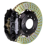 Brembo (328x28mm) / 2-Piece Drilled / Black (C-Style - Cast 2-Piece Radial Mount) Brembo 4-Piston GT System (Rear) - Mercedes-Benz / C-Class (non 4MATIC/AMG) (W204 / C204) / E350/400/550 (C207 / A207) 2C1.6012A1