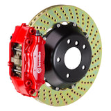 Brembo (345x28mm) / 2-Piece Drilled / Red (C-Style - Cast 2-Piece Radial Mount) Brembo 4-Piston GT System (Rear) - BMW / Z4 M-Coupe/Roadster (E8x) 2C1.8026A2