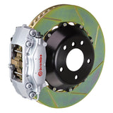 Brembo (345x28mm) / 2-Piece Slotted Type-1 / Silver (C-Style - Cast 2-Piece Radial Mount) Brembo 4-Piston GT System (Rear) - BMW / 330i/Ci (non xDrive) (E46) 2C2.8013A3
