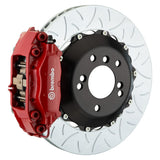 Brembo (345x28mm) / 2-Piece Slotted Type-3 / Red (C-Style - Cast 2-Piece Radial Mount) Brembo 4-Piston GT System (Rear) - BMW / M3 (E46) 2C3.8001A2