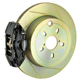 Brembo (294x19mm) / 1-Piece Slotted Type-1 / Black (E-Style - Cast 2-Piece Axial Mount) Brembo 2-Piston GT System (Rear) - BMW / 323i/25i/28i (non xDrive) (E46) 2E5.4002A1