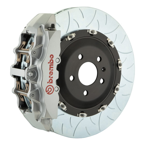 Brembo (380x34mm) / 2-Piece Slotted Type-3 / Silver (G-Style - Cast Monobloc Radial Mount) Brembo 8-Piston GT System (Front) - Mercedes-Benz / CLK63 AMG (W209) 1G3.9028A3