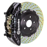 Brembo (380x34mm) / 2-Piece Drilled / Black (J-Style - Cast 2-Piece Radial Mount) Brembo 6-Piston GT System (Front) - Land Rover / Range Rover Sport (L320) / LR3 (L319) 1J1.9005A1