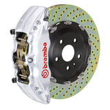 Brembo (380x34mm) / 2-Piece Drilled / Silver (J-Style - Cast 2-Piece Radial Mount) Brembo 6-Piston GT System (Front) - Land Rover / Range Rover Sport (L320) / LR3 (L319) 1J1.9005A3