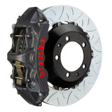 Brembo (350x34mm) / 2-Piece Slotted Type-3 / Black Hard Anodized (M-Style - Cast Monobloc Radial Mount) Brembo 6-Piston GT-S System (Front) - VW Golf R (Mk6) 1N3.8020AS