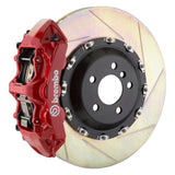 Brembo (411x34mm) / 2-Piece Slotted Type-1 / Red (L-Style - Cast Monobloc Radial Mount) Brembo 6-Piston GT System (Front) - Mercedes-Benz / ML550 (W166) / 13-16 GL(S)350 / GL(S)450 / GL(S)550 (X166) 1L2.9502A2