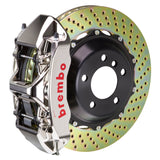 Brembo (355x32mm) / 2-Piece Drilled / Nickel Plated (M-Style - Billet Monobloc Radial Mount) Brembo 6-Piston GT-R System (Front) - Mercedes-Benz / C/CLK-Class (Incl AMG) / SLK (non AMG) 1M1.8022AR